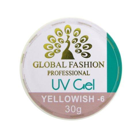 

Гель для наращивания Global Fashion yellowish 30гр. №06,