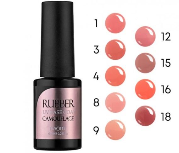 

База под гель-лак Naomi Rubber Comouflage Base Coat №12 15мл