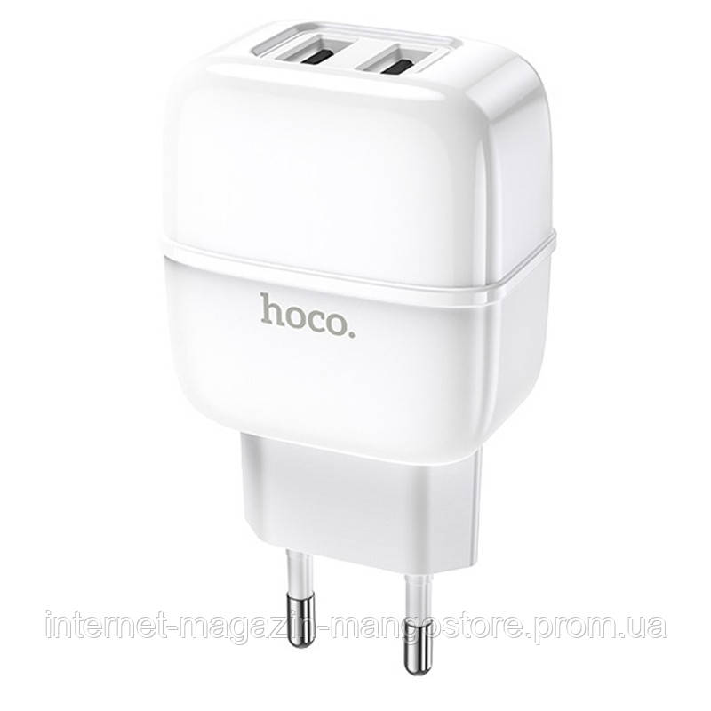 

СЗУ Hoco C77A (2USB/2.4A), Белый