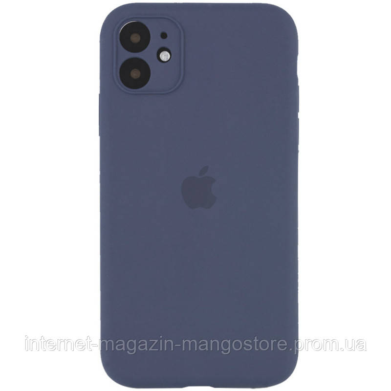 

Чехол Silicone Case Full Camera Protective (AA) для Apple iPhone 11 Pro Max (6.5"), Серый / lavender gray