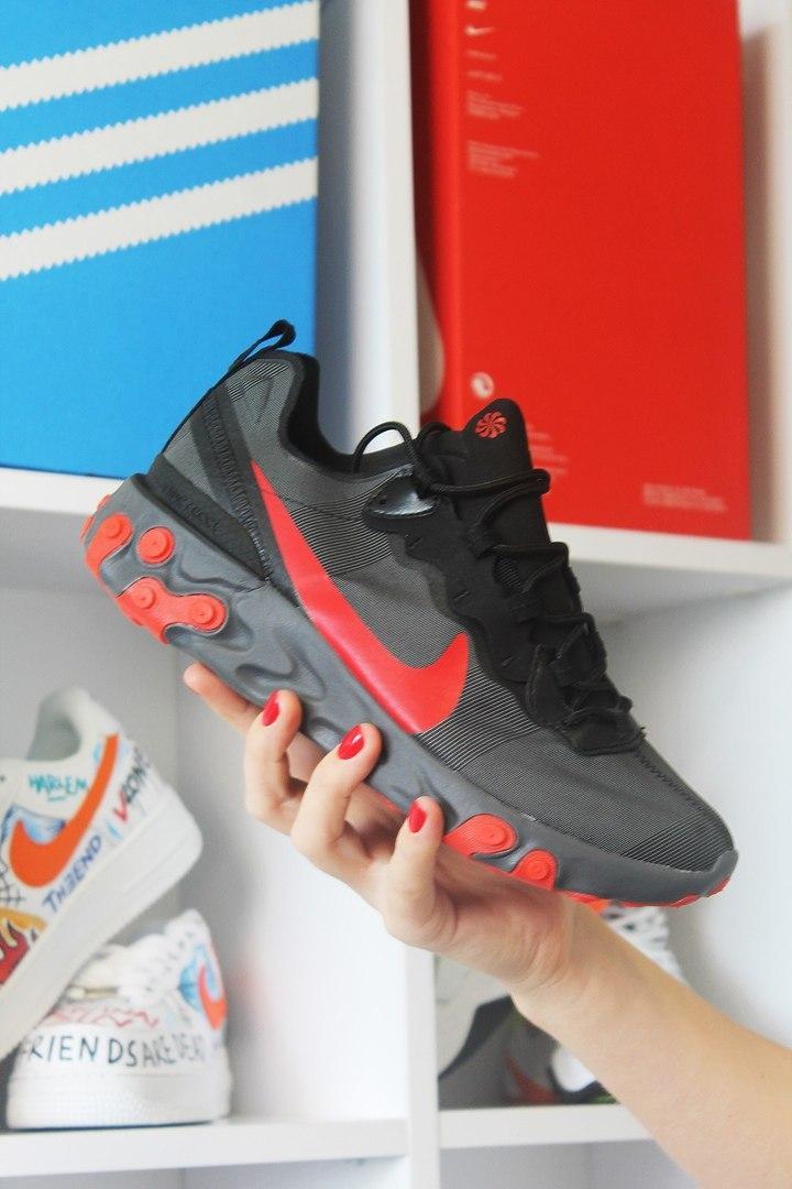 

Мужские кроссовки Nike React Element 87 Black Red / Найк Реакт Элемент 87 Черные Красные 45