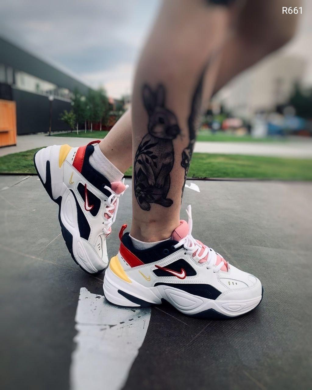 

Женские кроссовки Nike M2K Tekno Yellow Blue Red / Найк М2К Текно Желтый Синий Красный 39, Белый