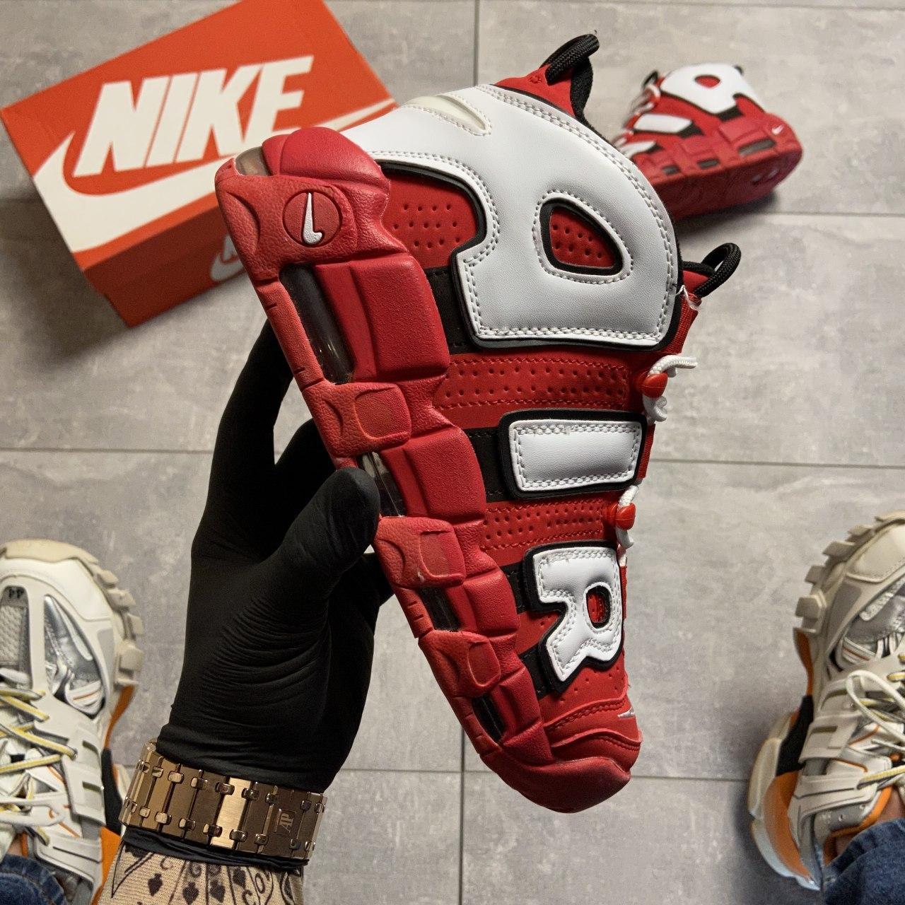 

Мужские кроссовки Nike Air More Uptempo Red Blood / Найк Аир Мор Аптемпо Красные 45, Красный