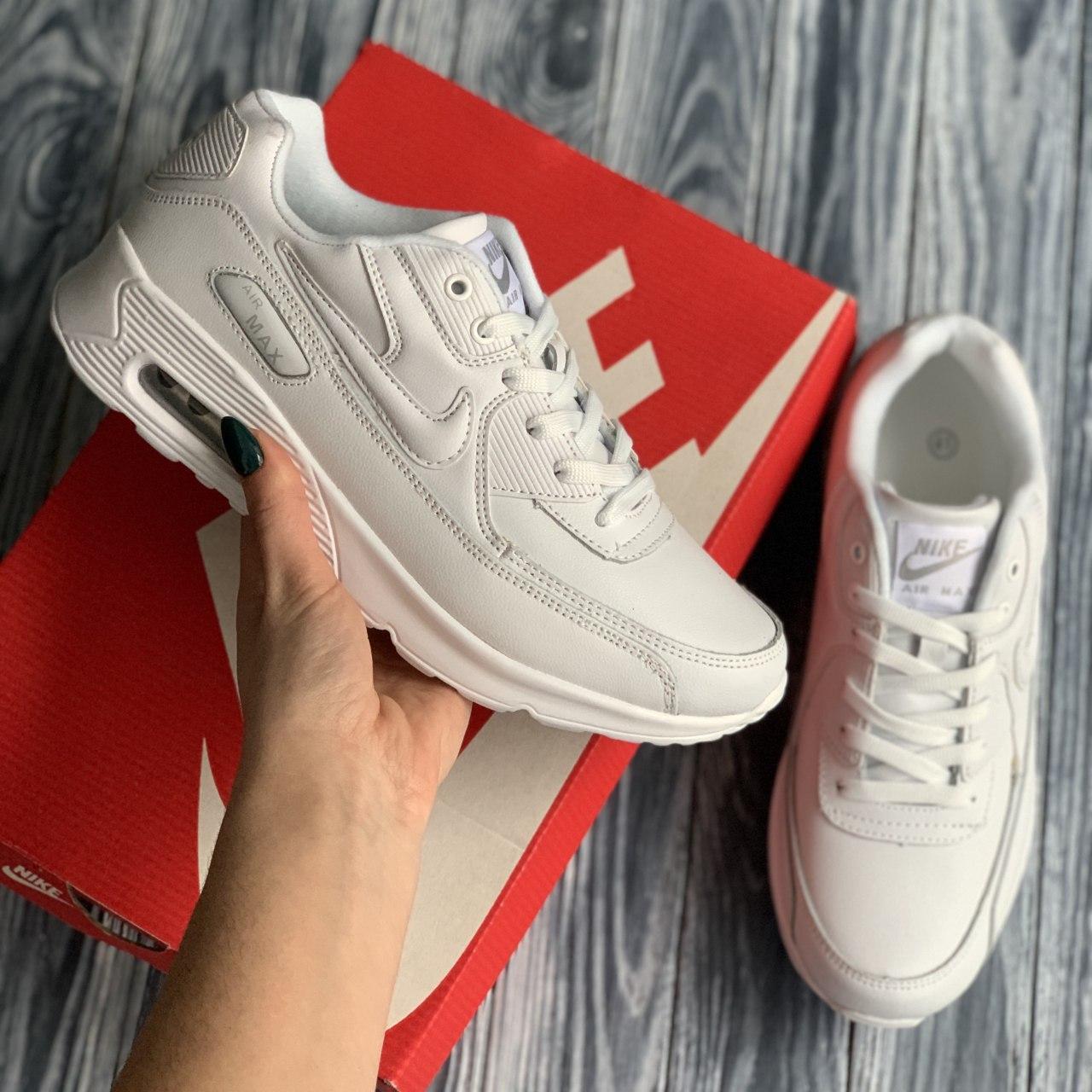 

Мужские кроссовки Nike Air Max 90 White / Найк Аир Макс 90 Белые 43, Белый