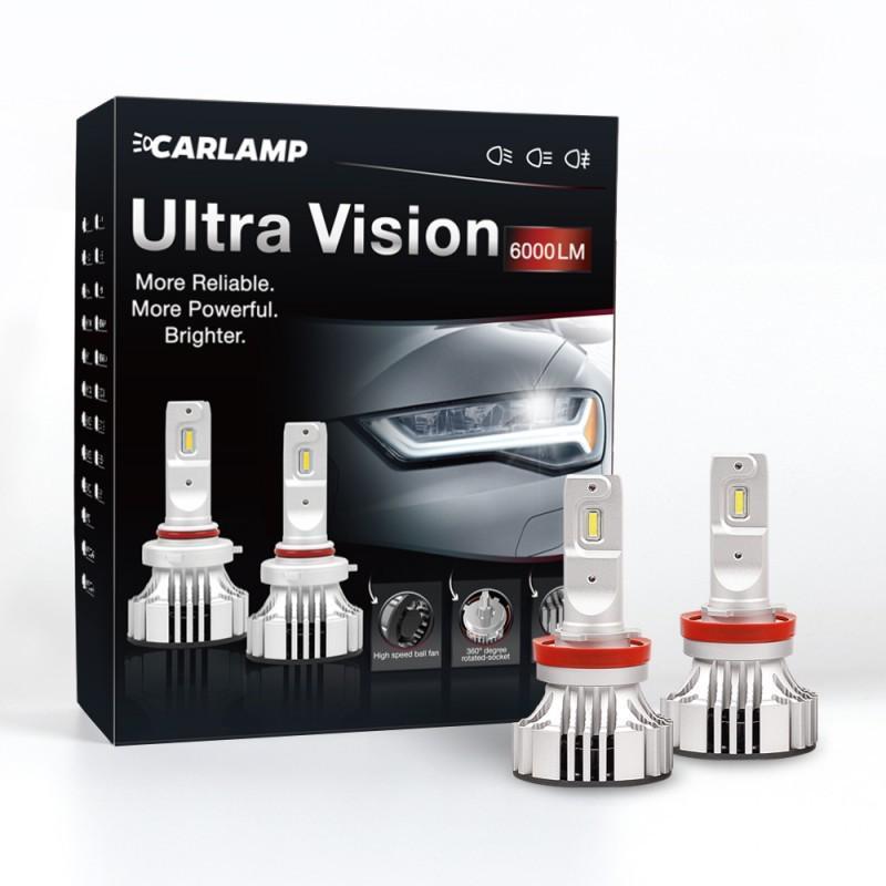 

Светодиодные автолампы H11 CARLAMP Ultra Vision Led для авто 5000 Lm 6500 K (UV11)