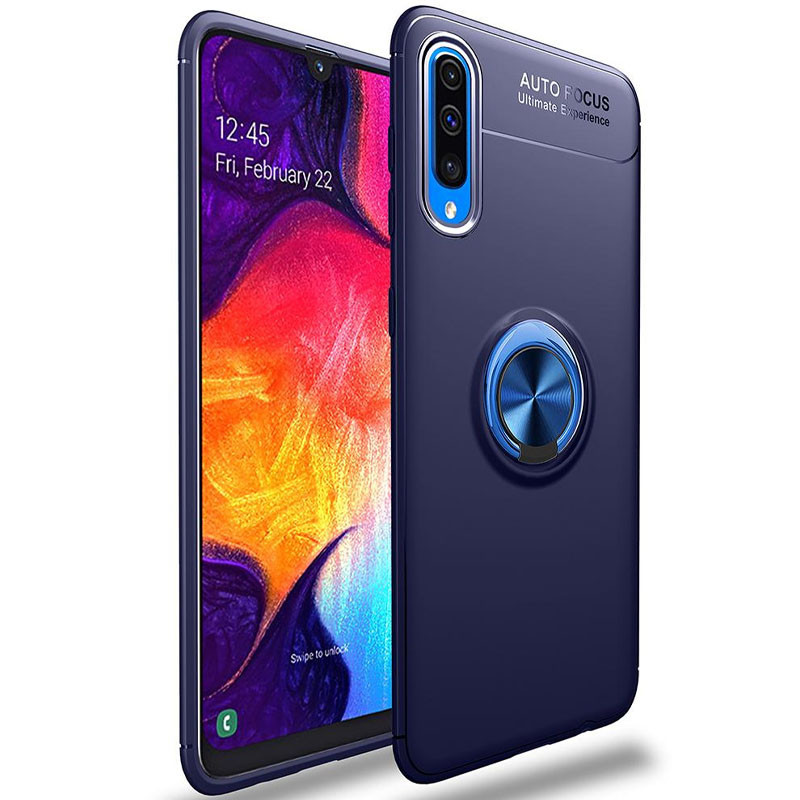 

Ударопрочный чехол Deen ColorRing под магнитный держатель для Samsung Galaxy A50 (A505F) / A50s / A30s Синий / Синий