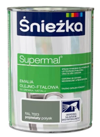 

Эмаль масляно-фталевая F 585 (RAL7023) Sniezka Supermal 0,8л пепельный