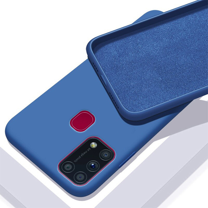 

Silicone case Samsung Galaxy M31 M315 (с микрофиброй) Синий