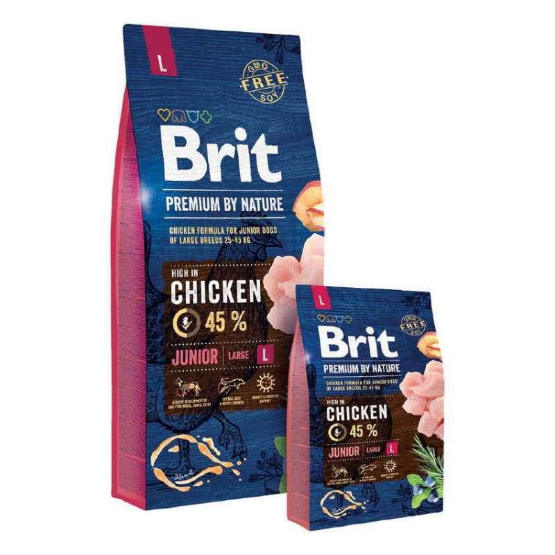 Brit Premium (Брит Преміум) by Nature JUNIOR L - Сухий корм з куркою для цуценят і молодих собак великих порід