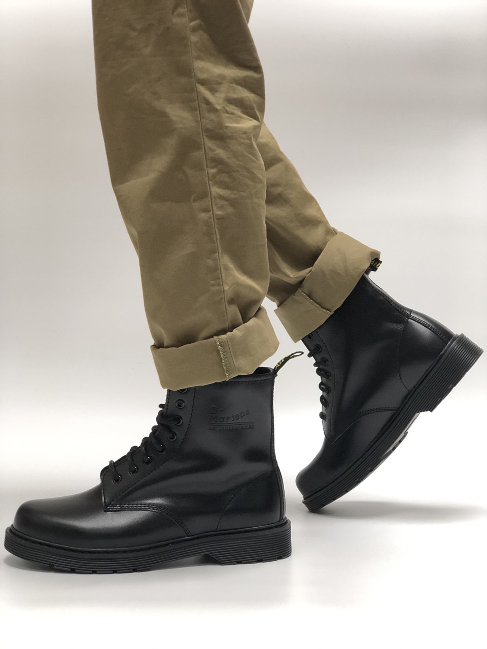 

Мужские ботинки в стиле Dr Martens Jadon Black (Реплика ААА+) 43, Черный