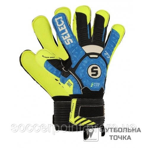 

Вратарские перчатки Select 77 Super Grip 601770-035 (601770-035). Футбольные перчатки для вратарей. Вратарская