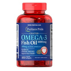 

Витамины омега 3 Puritan's Pride Omega-3 1000mg (100 капсул.)