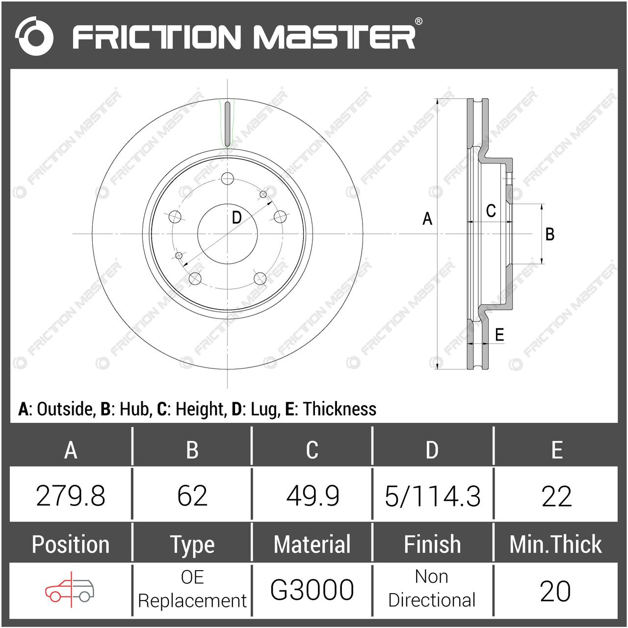 

Тормозные диски Friction Master R1217