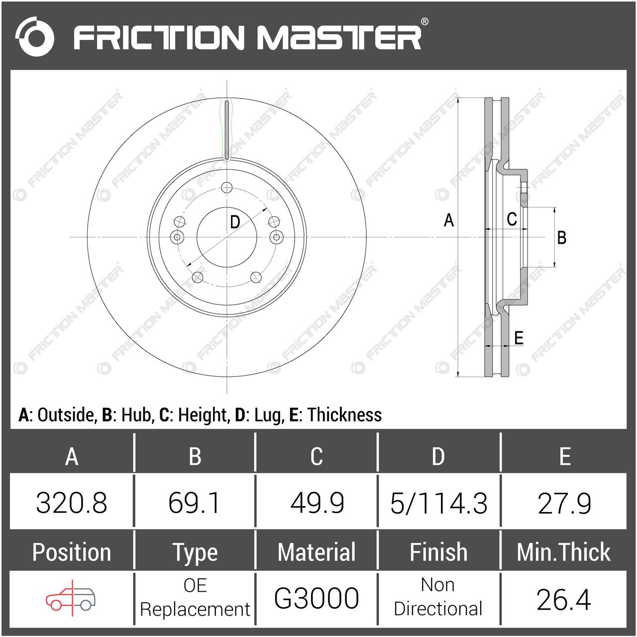 

Тормозные диски Friction Master R1538