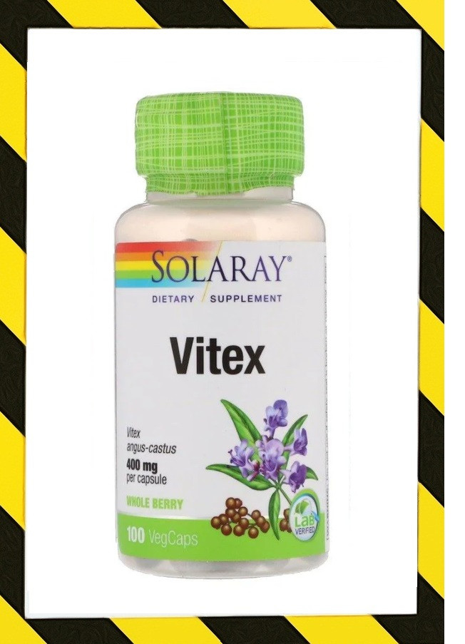 

Solaray, Витекс, (целомудренник) Vitex agnus castus 400 мг, 100 капсул