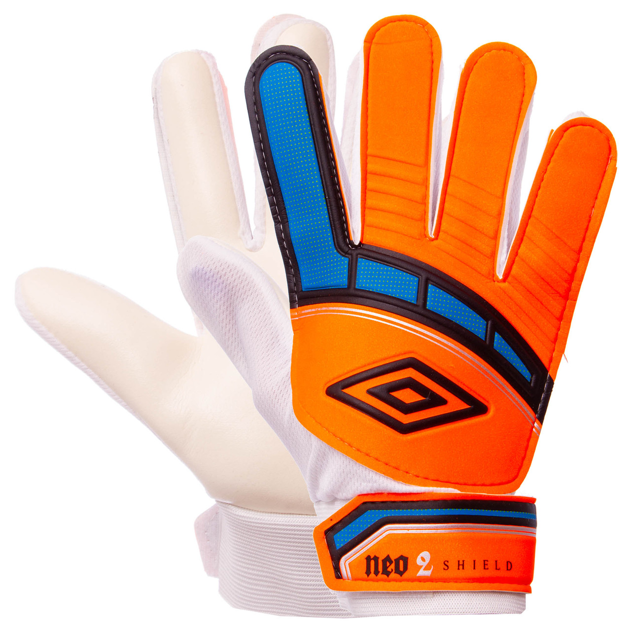 

Перчатки вратарские юниорские UMB (PVC, р-р 7-9, цвета в ассортименте) (Оранжевый-синий)
