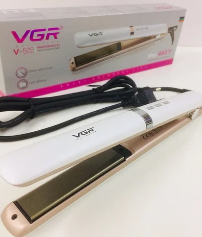 

Утюжок выпрямитель для волос VGR V-522 с турмалиновым покрытием White