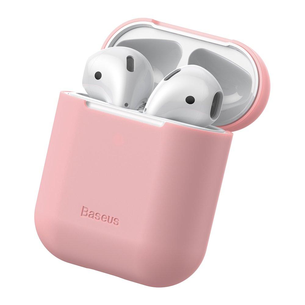 

Чехол Baseus Super Thin Silica Gel Case для Airpods 1/2 Pink (WIAPPOD-BZ04, Розовый