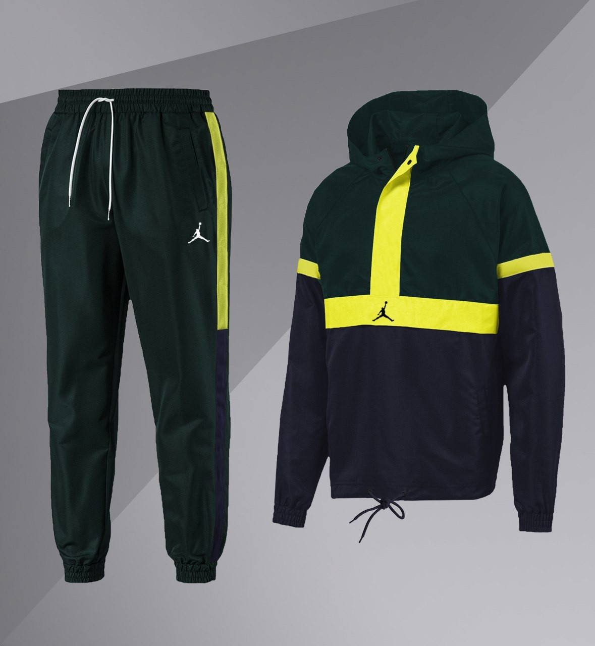 

Демисезонный комплект Jordan Colorblock Anorak+Jordan Pants With Side Stripe M, Разноцвет