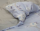 Стильное постельное 1,5 спальное белье сатин люкс качественное с цветами S358, фото 4
