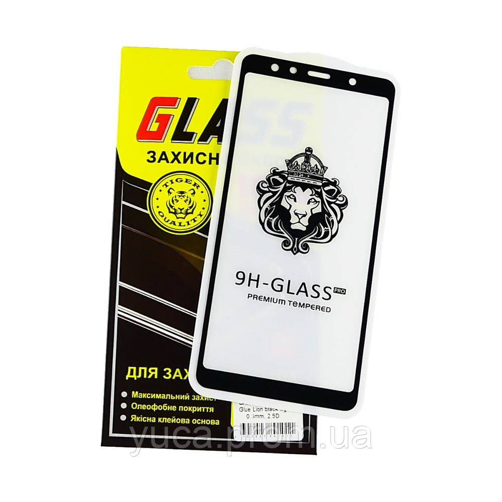 

Защитное стекло для Samsung A750 A7 (2018) Full Glue Lion (0.3 мм, 2.5D, чёрное), Черный