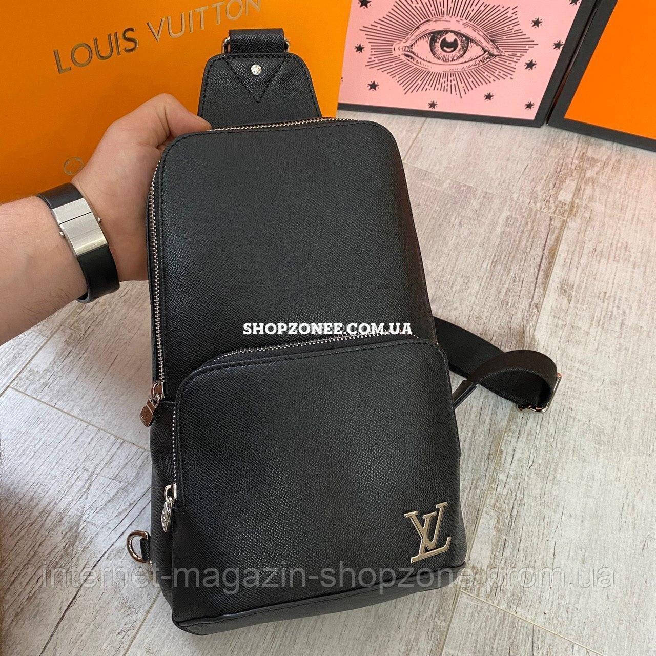 

Кожаная сумка Louis Vuitton Avenue Sling. Мужская сумка-слинг Луи Виттон