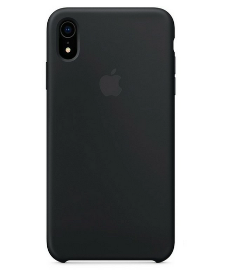 

Чехол бампер накладка Silicone Case для телефона айфон iPhone XR OEM Black черный