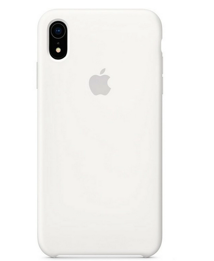 

Чехол бампер накладка Silicone Case для телефона айфон iPhone XR OEM White белый