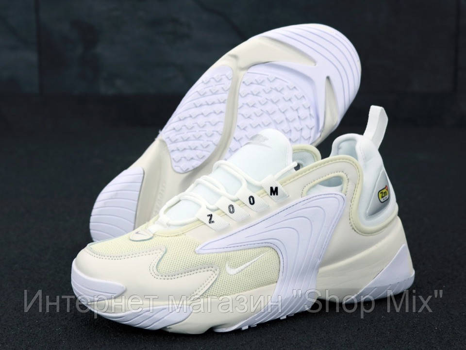 

Кроссовки мужские Nike Zoom в стиле Найк Зум, текстиль, KD-11757. Белые 44, Белый