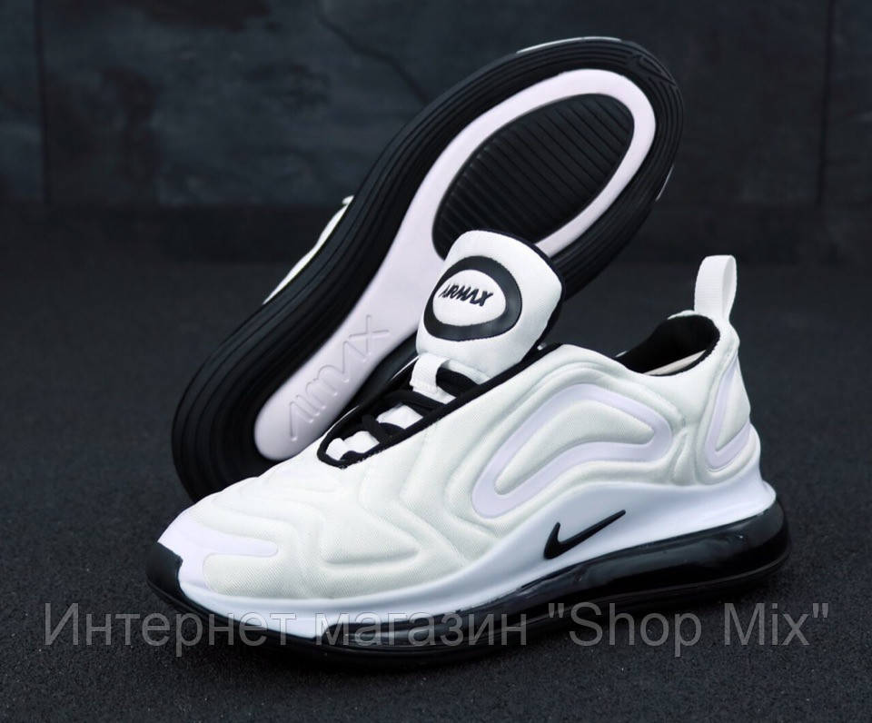 

Кроссовки женские Nike Air Max 720 в стиле Найк Аир Макс, текстиль, код KD-11789. Белые, Белый