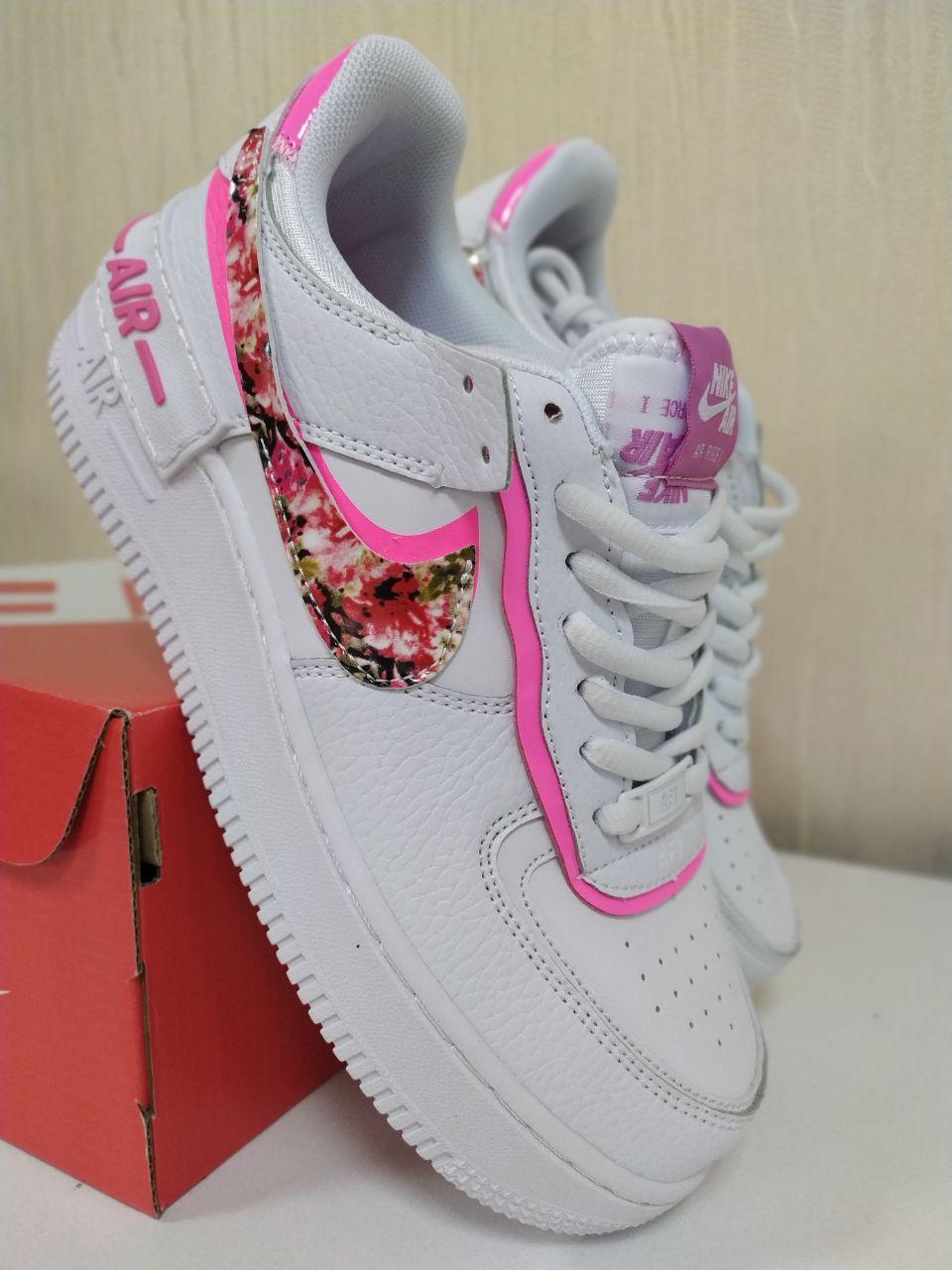 

Кеды NIKE AIR FORCE SHADOW WHITE PINK 38