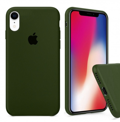 

Чехол Full Silicone Case для iPhone Xr Virid, Оливковый