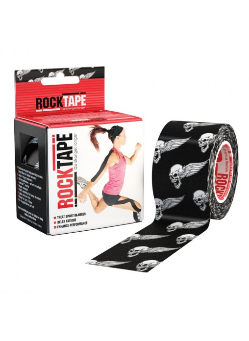 

Кинезиотейп RockTape Designer Узоры (РокТейп) Черный Череп 5х500 см