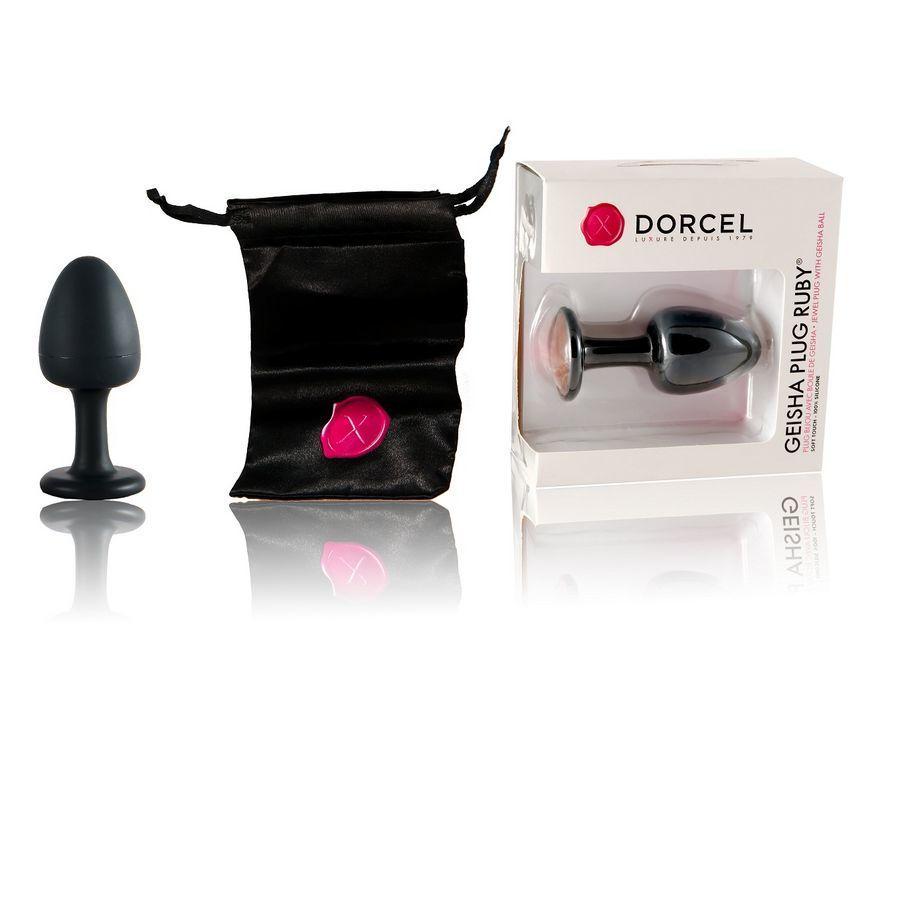 

Пробка 4,5см Dorcel Geisha Plug Ruby XL с шариком внутри, Черный