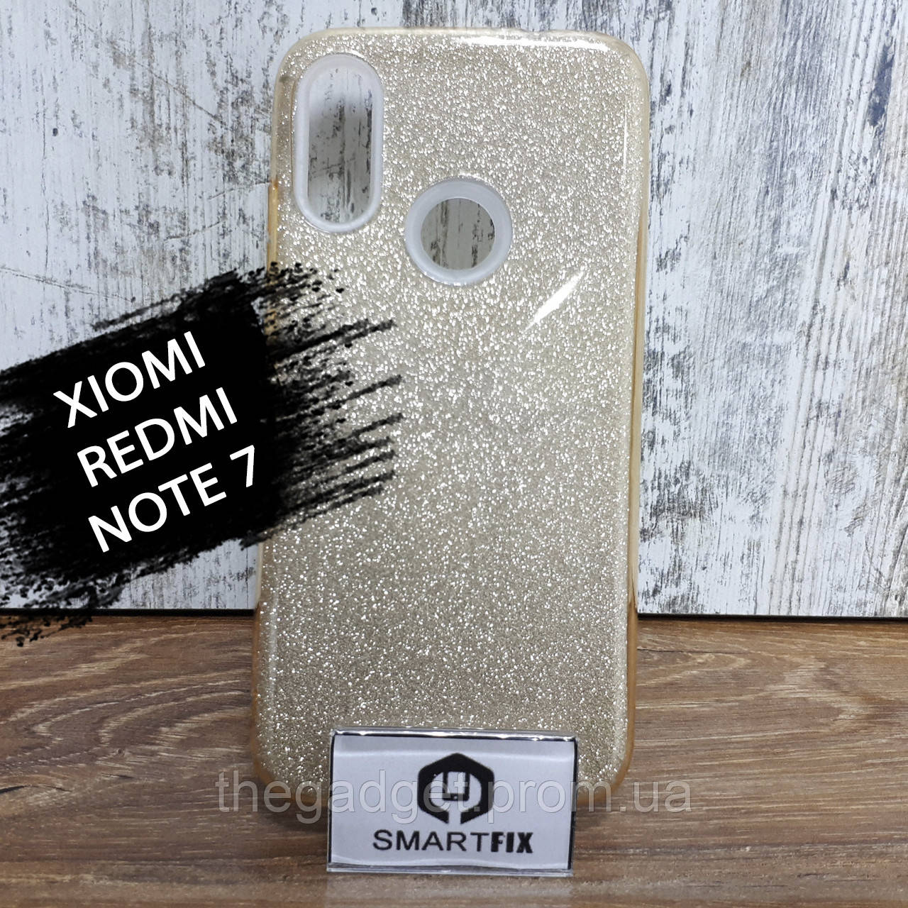 

Блестящий силиконовый чехол для Xiaomi Redmi Note 7/Note 7 Pro Золотой