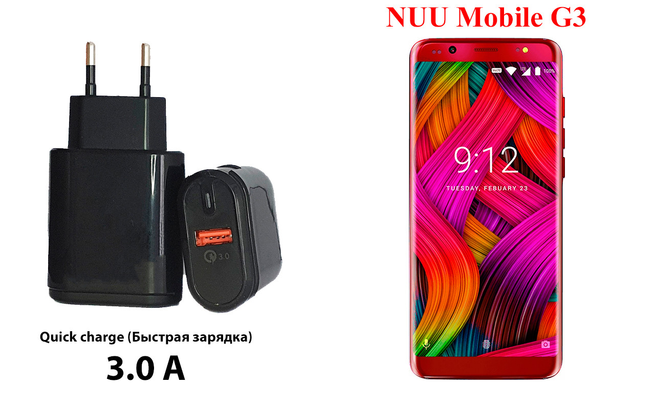 

Сетевое зарядное устройство NUU Mobile G3, Черный