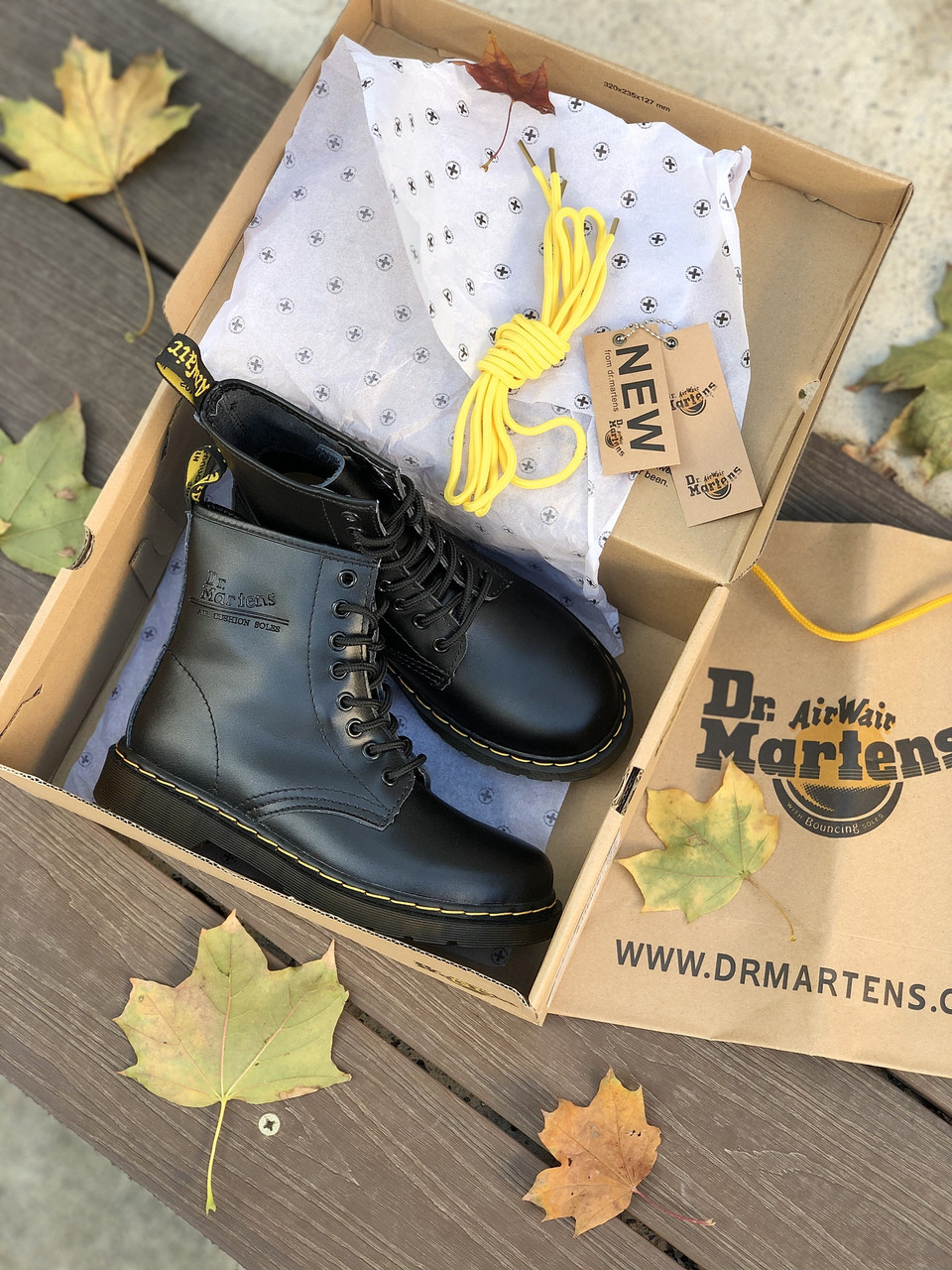 

Ботинки мужские Dr. Martens черные, Доктор Мартинс, Натуральная кожа, прошиты, код Z-3144 44, Черный