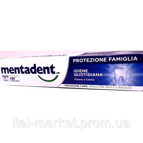 Зубная паста Ментадент Mentadent Protezione Famiglia 75 г, Италия