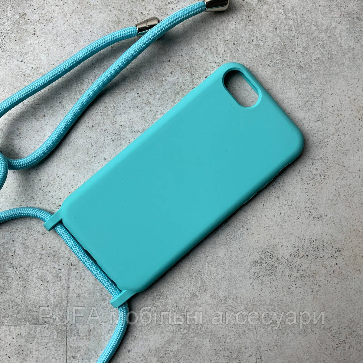 

Чохол-накладка Crossbody silicone case iPhone SE 2 Turquoise, Бирюзовый