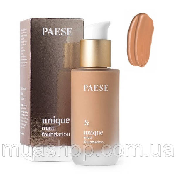 

Матирующий тональный крем Unique Matt Foundation (608С, золотисто-бежевый) PAESE, 30 мл