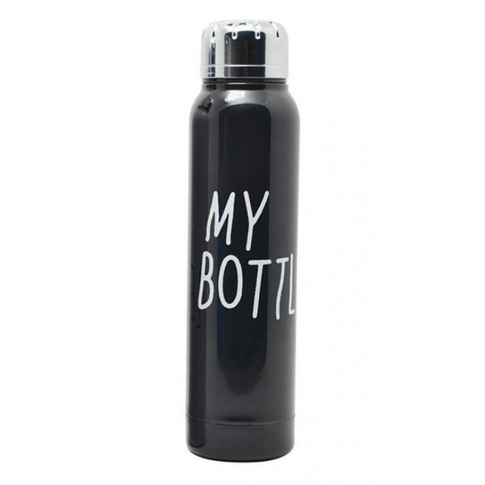 

Стильный термос My Bottle 300 мл 9045 металлический Чёрный