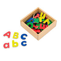 Набір магнітних букв Viga Toys Англійські великі і малі, 52 шт. (50324), фото 1
