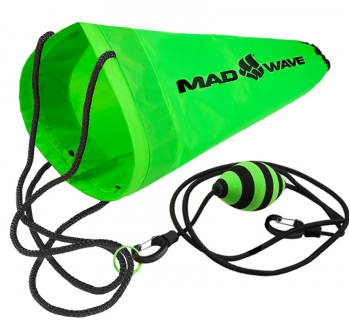 

Гальмівний парашут для плавання MAD WAVE DRAG BAG