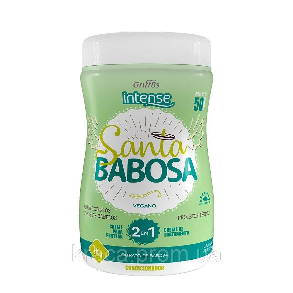 

Маска-сыворотка 2в1 для укрепления и роста волос Griffus Creme de Pentear Intense Santa Babosa - 1000 g