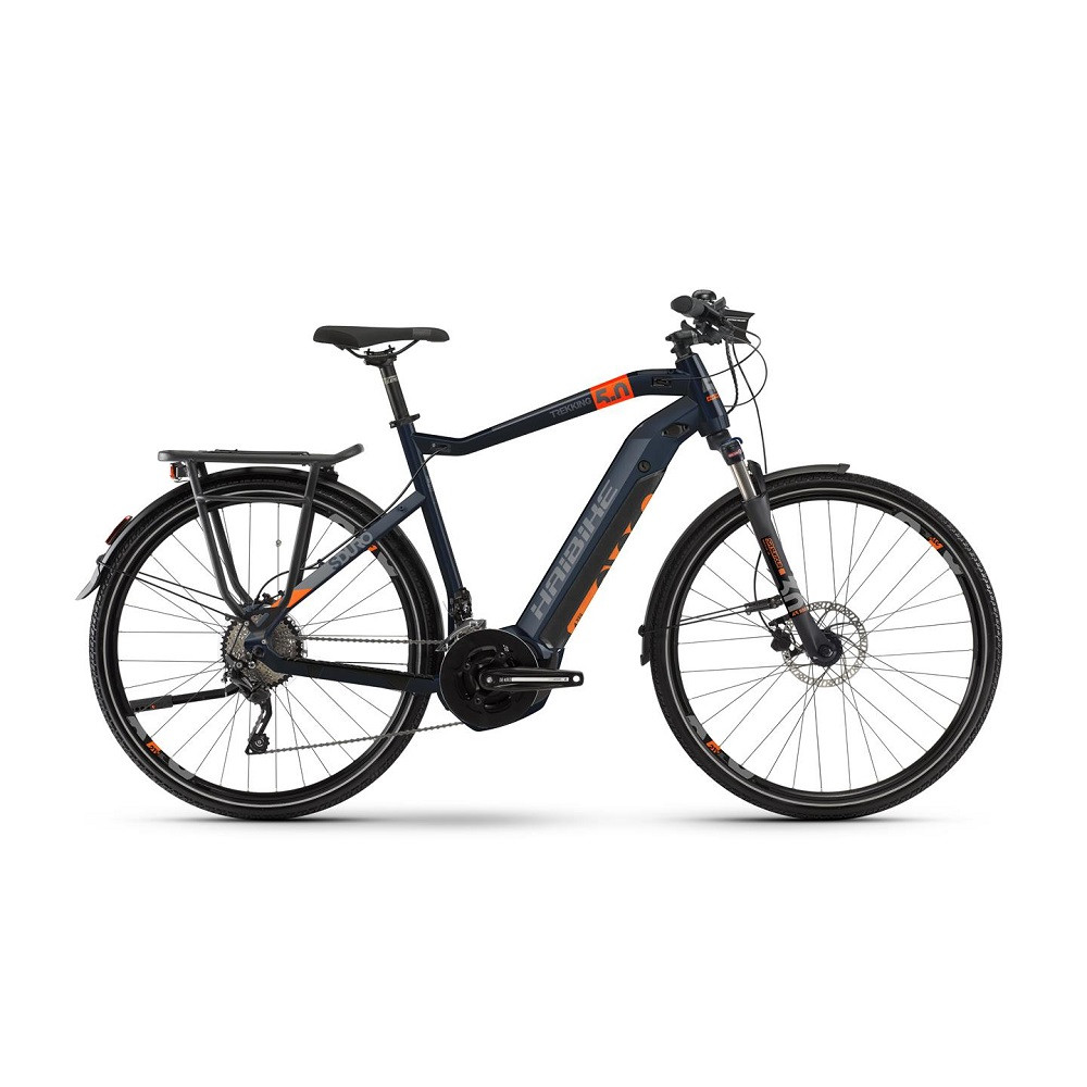 

Электровелосипед Haibike SDURO Trekking 5.0 men i500Wh 20 s. XT 28", рама XL, сине-оранжево-серый, 2020