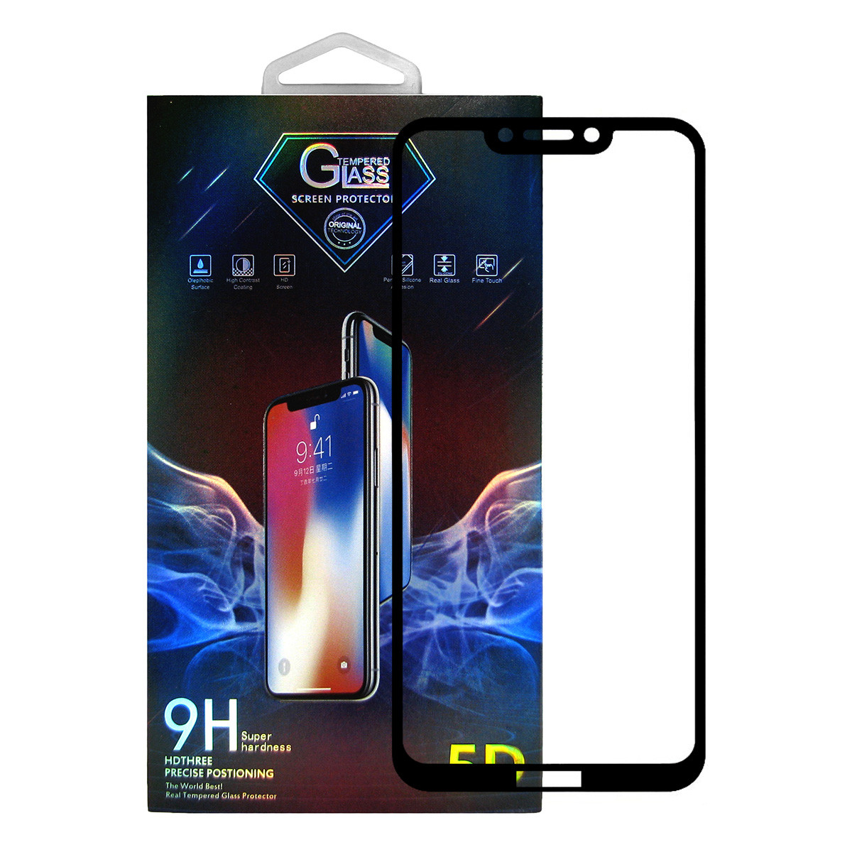 

Защитное стекло Premium Glass 5D Full Glue для Honor Play Black, Черный