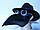 Маска Чумного Доктора в шляпе с очками гогглы, фото 3