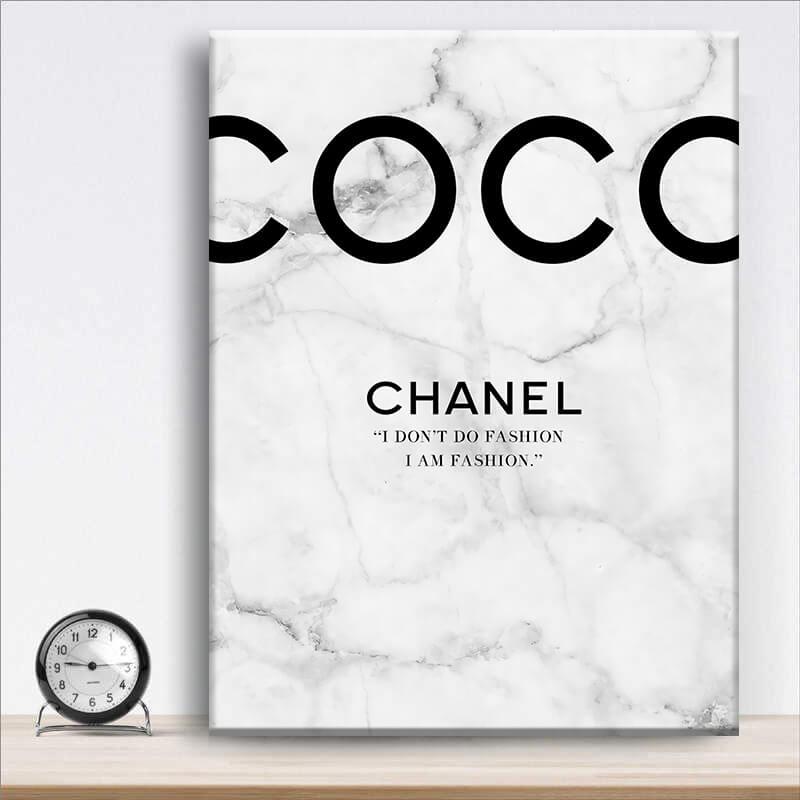 

Картина на холсте Coco Chanel White 100, 75