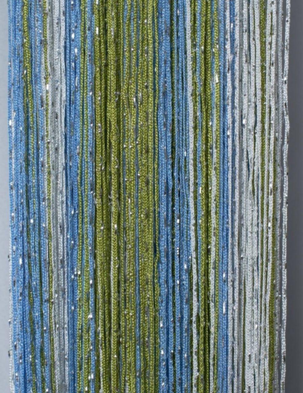 

Шторы нити кисея дождь с люрексом радужные зелёный/голубой/белый 3м на 2.8м более 50 расцветок