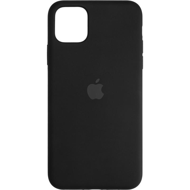 Силиконовый чехол Silicon Case для Iphone 12 mini черный